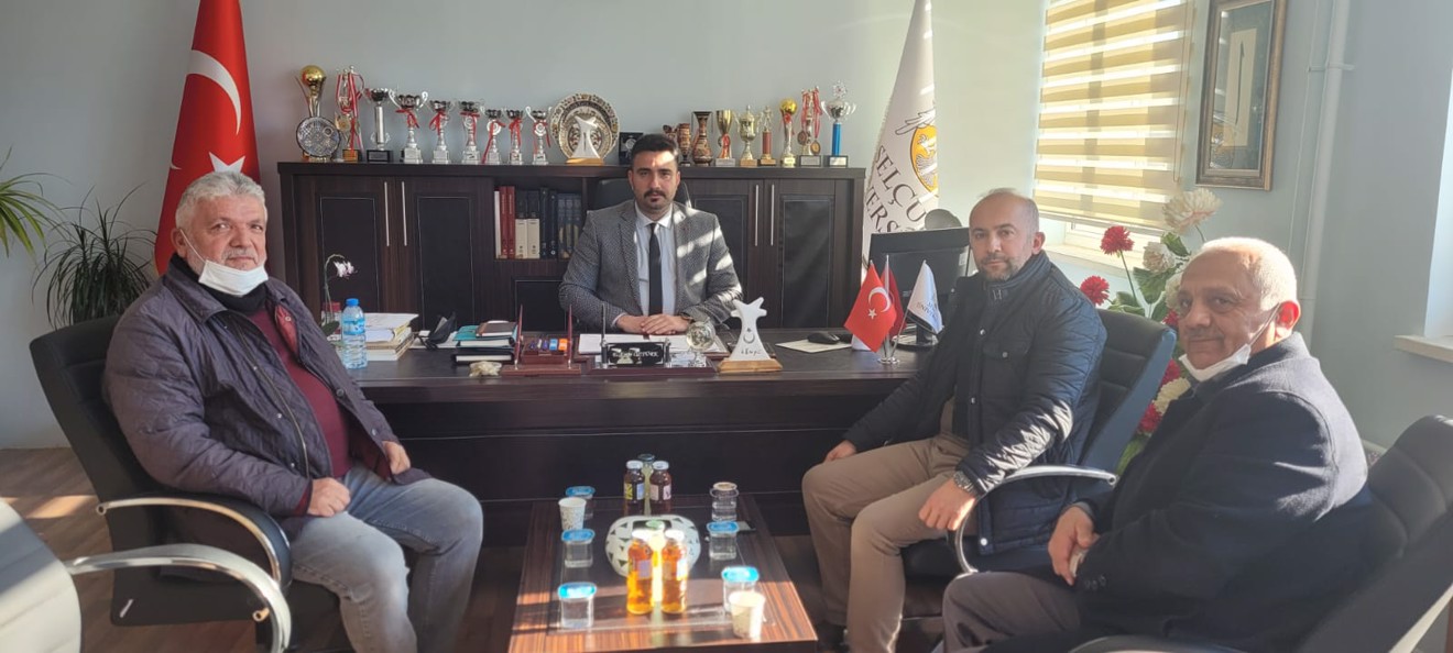 Adalet ve Kalkınma Partisi İlçe Başkanı ve Bozkır MYO'nu Yaşatma Derneği' nin Ziyareti